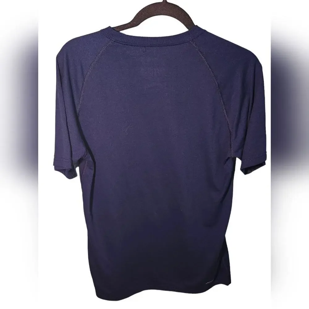 Adidas Michigan Wolverines Basketball T Shirt Medium Navy Blue Ultimate‎ Tee